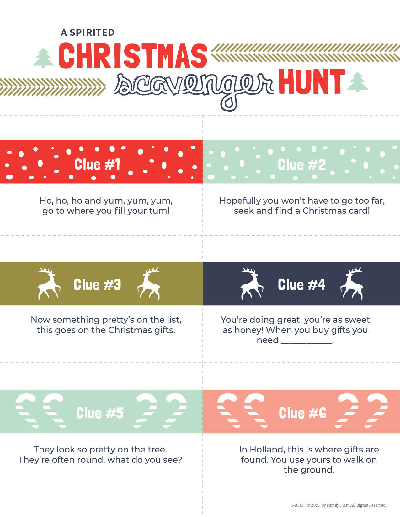 printable christmas scavenger hunt for kids - imom